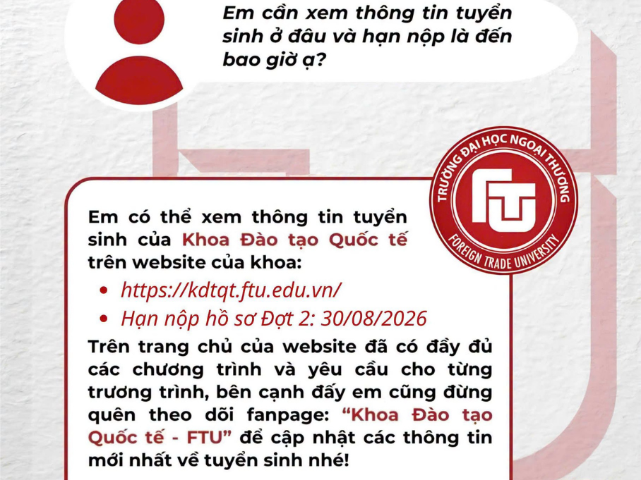 APPLICATION Q&A WITH THE SCHOOL OF INTERNATIONAL EDUCATION - SECOND ADMISSIONS ROUND