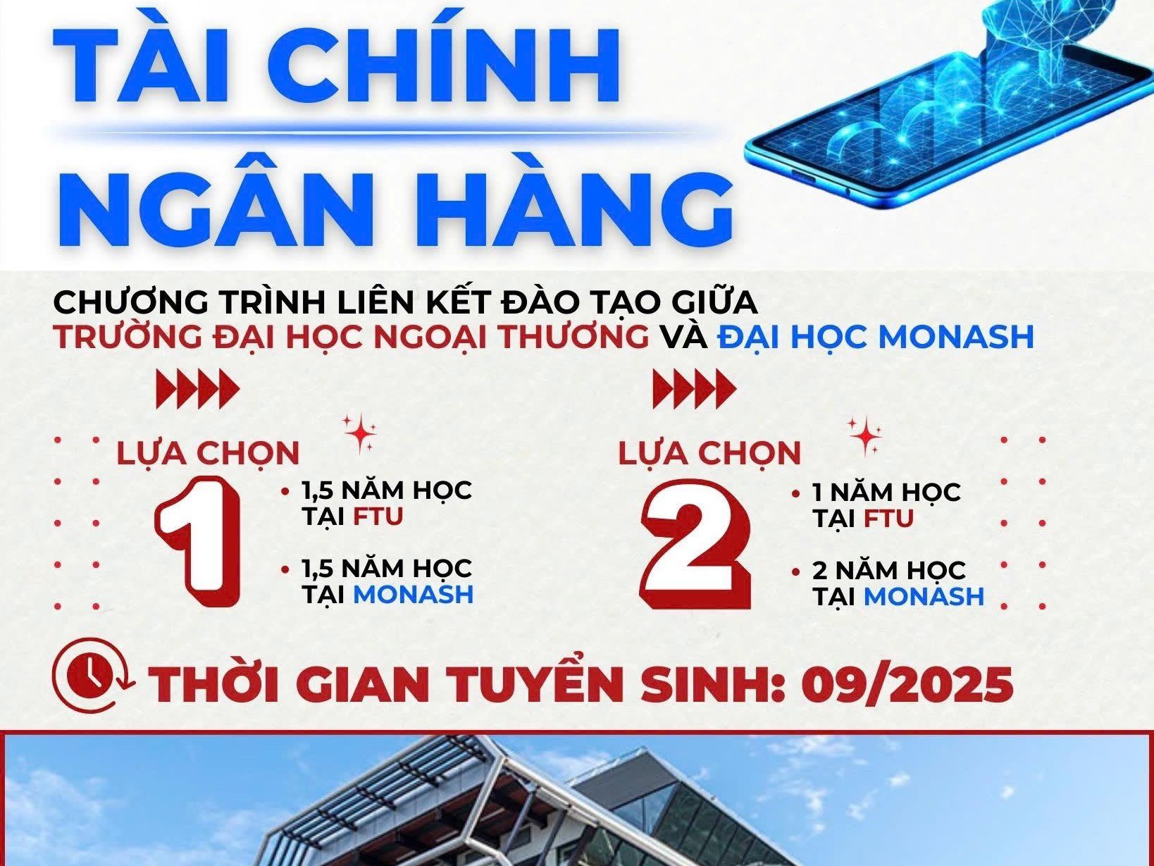 CHÍNH THỨC RA MẮT CHƯƠNG TRÌNH CỬ NHÂN TÀI CHÍNH – NGÂN HÀNG LIÊN KẾT GIỮA TRƯỜNG ĐH NGOẠI THƯƠNG VÀ ĐH MONASH (ÚC)