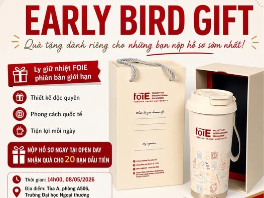 EARLY BIRD – QUÀ XỊN CHỈ DÀNH CHO BẠN NHANH NHẤT!