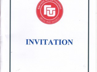 Giấy mời Lễ trao bằng Tốt nghiệp Khóa 5 và Lễ Khai giảng Khóa 9 Chương trình Thạc sĩ Quản trị kinh doanh liên kết với ĐH Meiho, Đài Loan