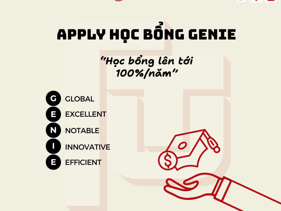 HỌC BỔNG GENIE - TỎA SÁNG NĂM CHÂU 2025 ĐÃ CHÍNH THỨC TRỞ LẠI! 