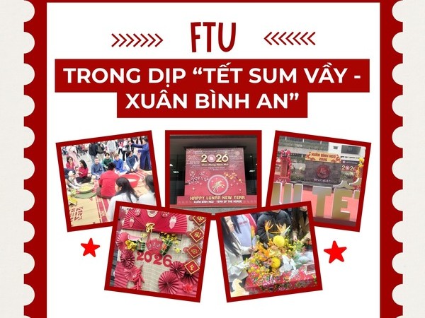 NHỮNG NGÀY CẬN KỀ TẾT NGUYÊN ĐÁN, KHUÔN VIÊN TRƯỜNG ĐẠI HỌC NGOẠI THƯƠNG 
