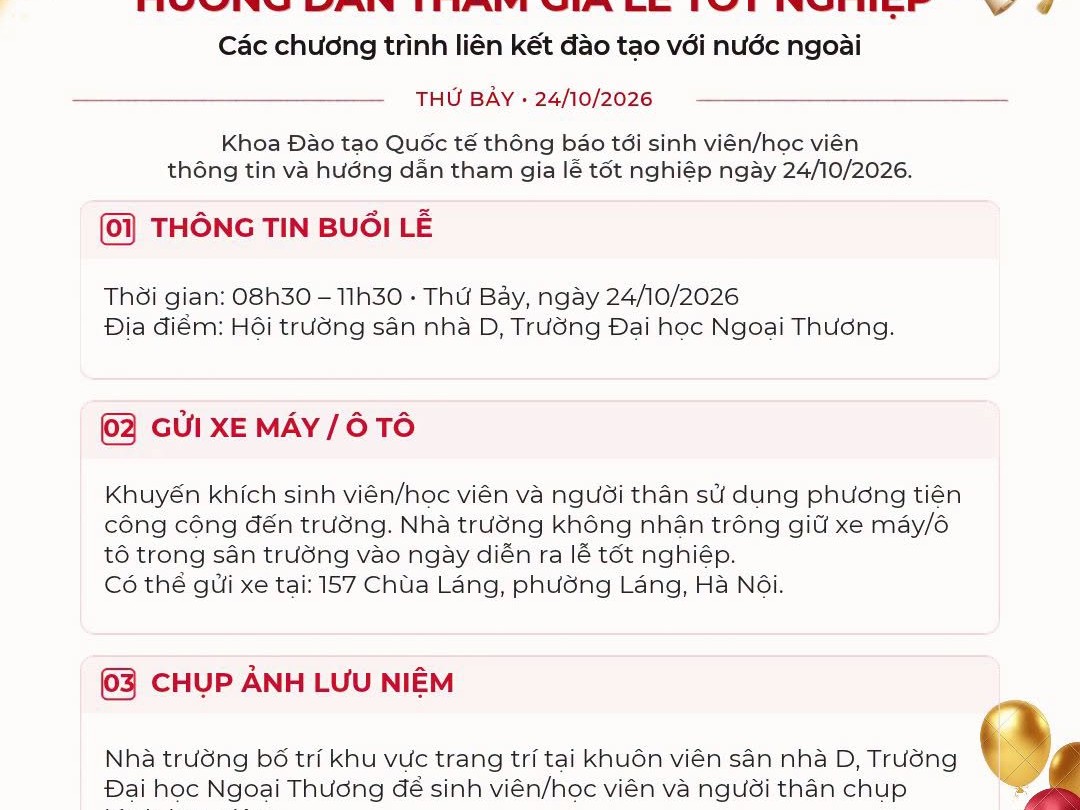 SAVE THE DATE | LỄ TỐT NGHIỆP 2026