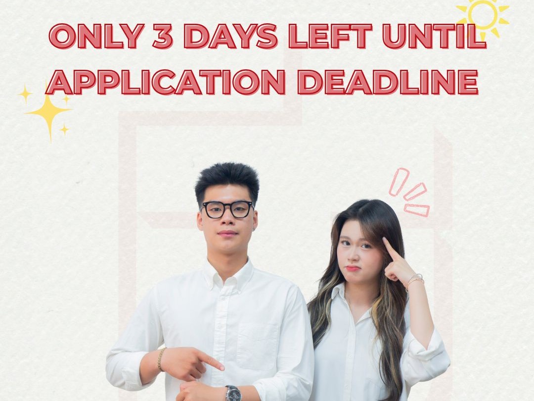 THE FACULTY OF INTERNATIONAL EDUCATION WOULD LIKE TO REMIND YOU: THE APPLICATION DEADLINE IS COMING!