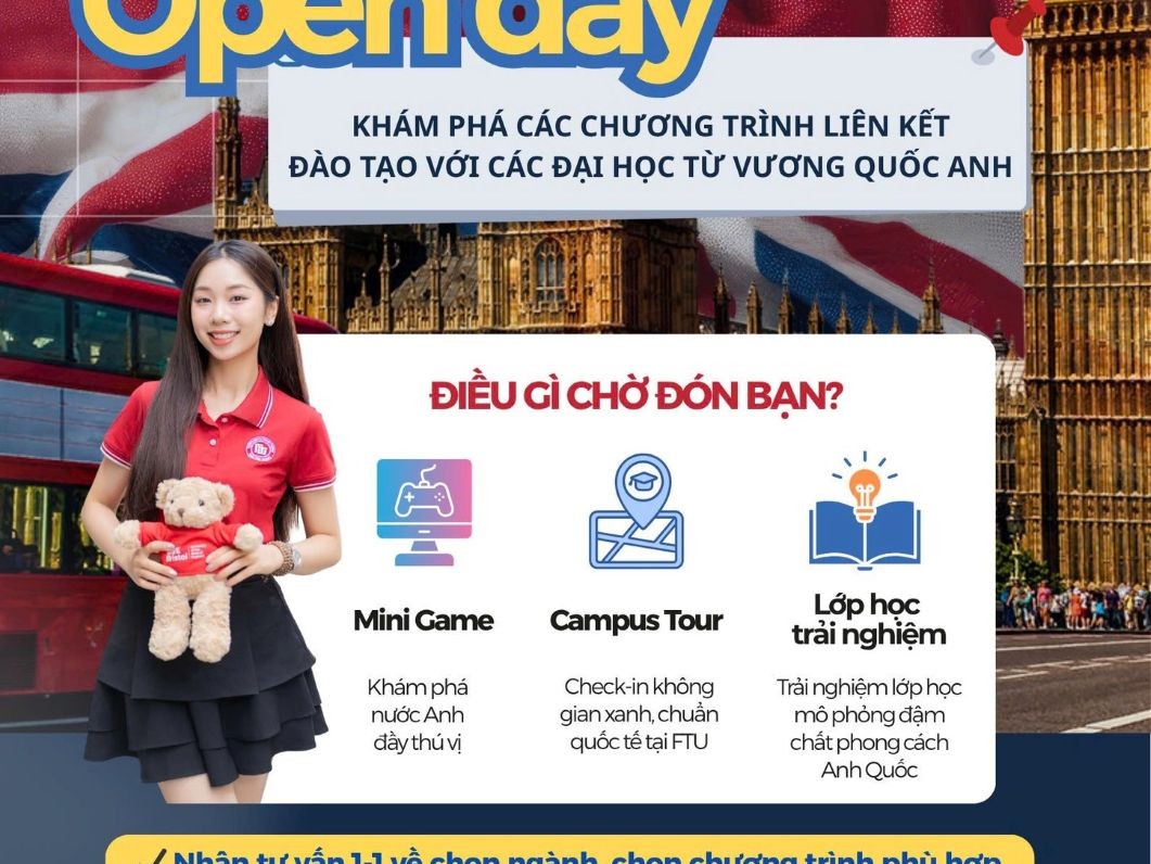 TRẢI NGHIỆM DU HỌC ANH QUỐC NGAY TẠI FTU – BẠN ĐÃ SẴN SÀNG? ✨