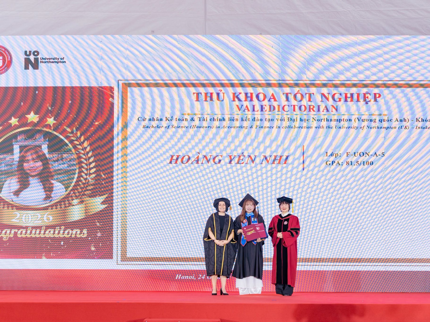 VINH DANH 3 THỦ KHOA TỐT NGHIỆP CÁC CHƯƠNG TRÌNH LIÊN KẾT ĐÀO TẠO QUỐC TẾ NĂM HỌC 2025–2026